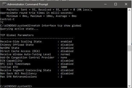 Cách tăng tốc độ Internet bằng CMD ai cũng làm được 15 Sử dụng lệnh "Netsh int tcp" để tăng tốc độ internet